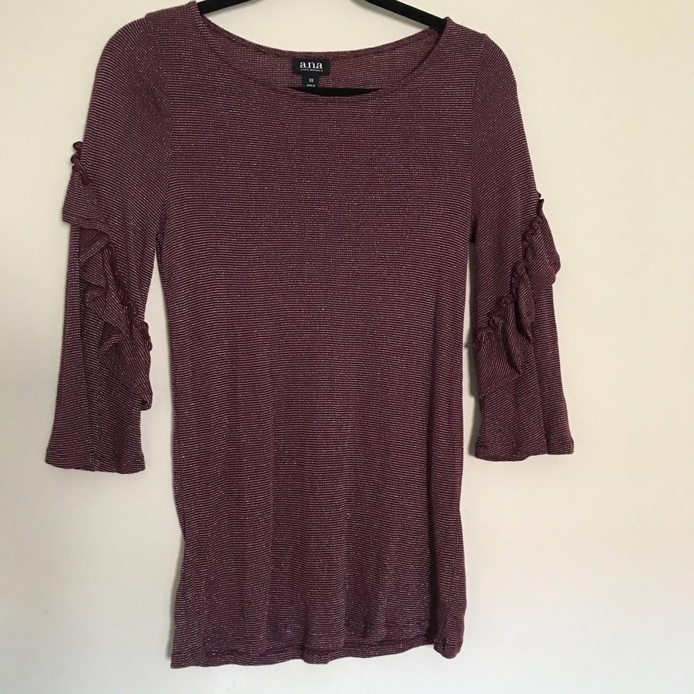 Maroon blouse top